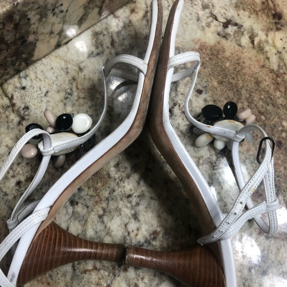 Vintage Chanel Logo heels sandals - Picture 10 of 14